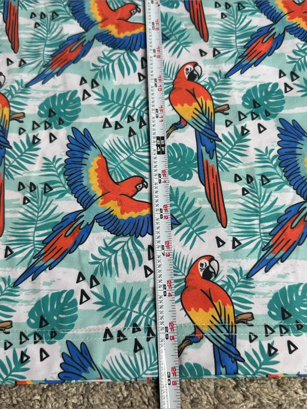 Waggle Golf Parrot Bay performance polo shirt XL tropical Athleisure birds bold - Picture 9 of 9